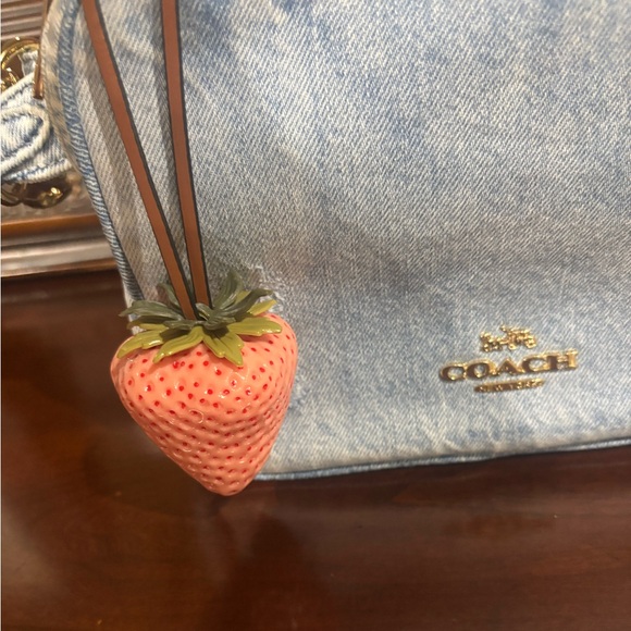 Coach Denim Blue Crossbody Bag with Pink Tag - Picture 5 of 9